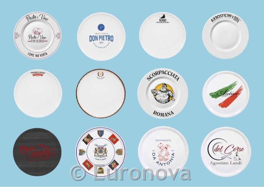 Pizza Plate Napoli / 33cm / print / 6pcs