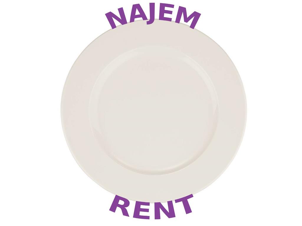 Rental of dinner plates / 25cm / 1 day