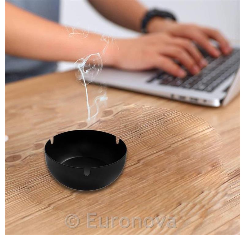 Black Ashtray / 11cm / Royal / 1pcs
