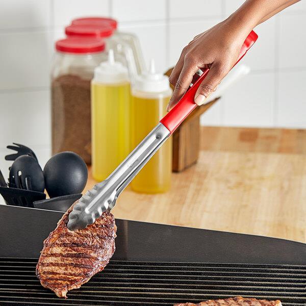 Grill tongs / 40cm / Red / Royal