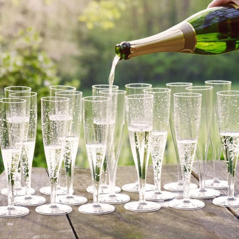 Plastic Cups / PS /Champagne/100ml/4pcs