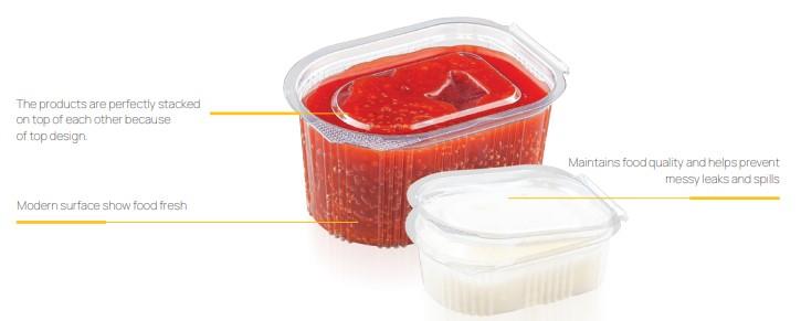 PET Food Container / 50ml / 100 pcs