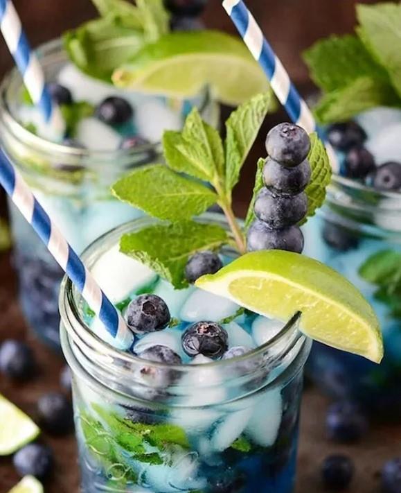 Paper Straws / 6x200mm /Blue-White/500Pc