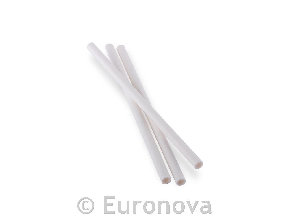 Paper Straws / 6x150mm /White/ 500pcs