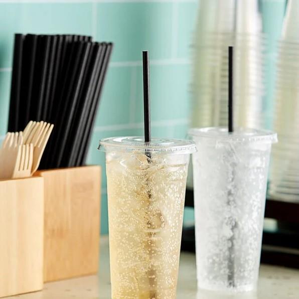 Paper Straws / 6x250mm /Black/ 500pcs