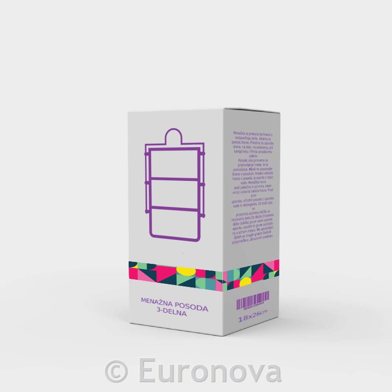 Tiffin Box / 4-Part / 18x7cm / 4x1L