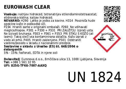Detergent Eurowash Clear / 6kg