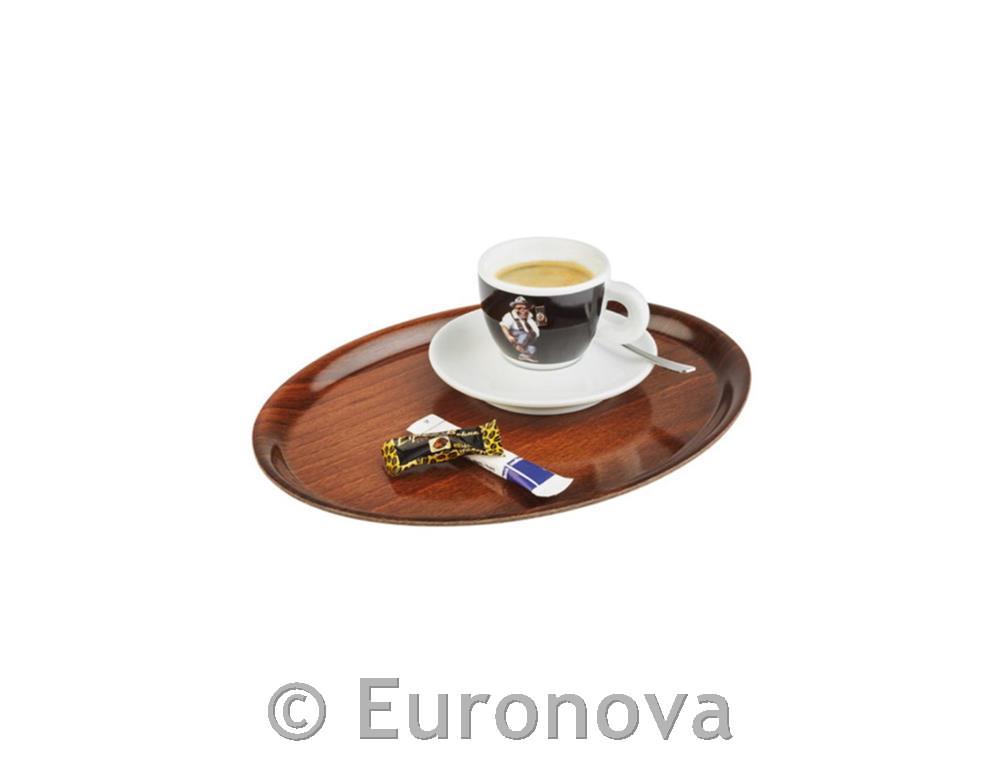 Bar Serving Tray /20x27cm/ Brown/ Noslip