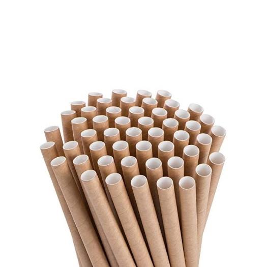 Paper Straws / 8x200mm /Craft/ 500pcs