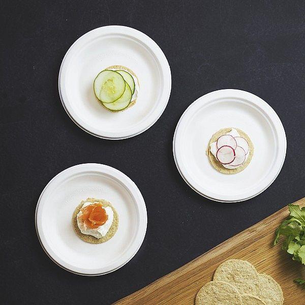 Eco Plates / Round / 17cm / 50pcs