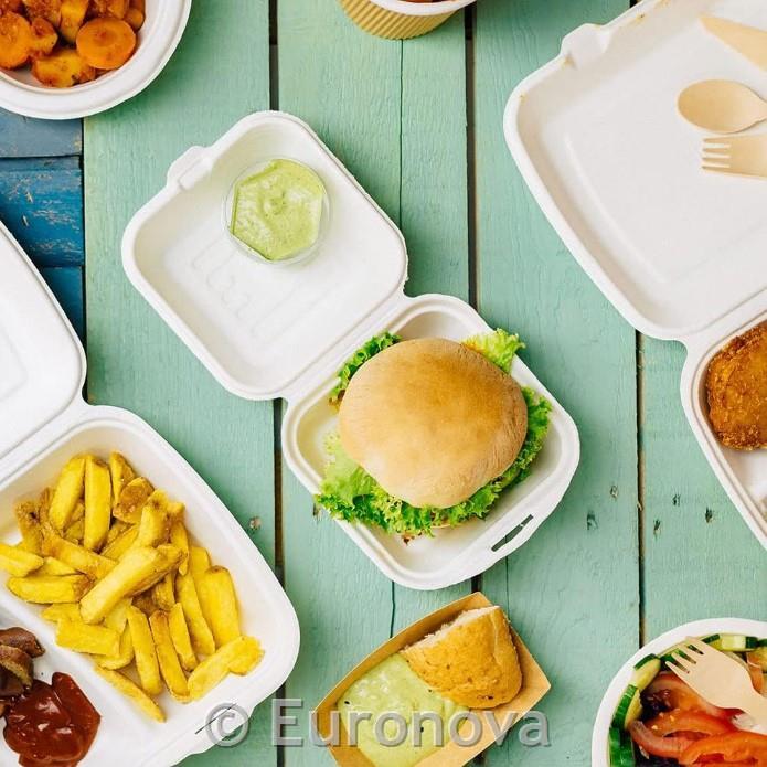Burger ECO Take-Away / 15x14x8 / 50pcs