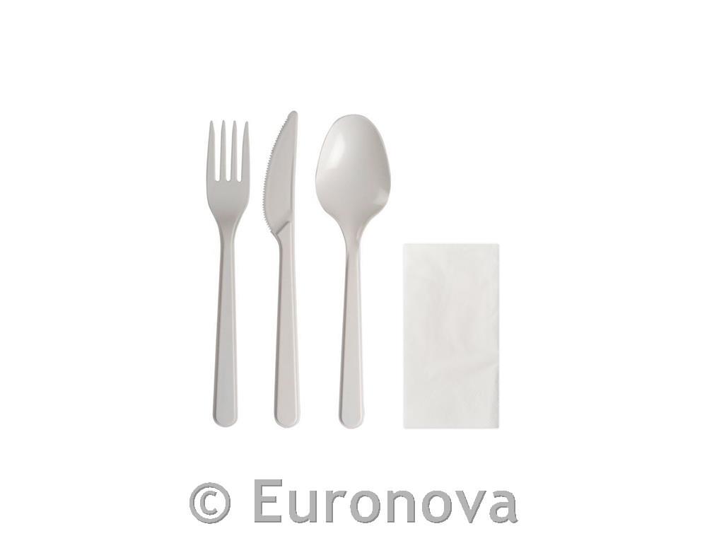 Plastic Cutlery Set /Fork Knife spoon/25