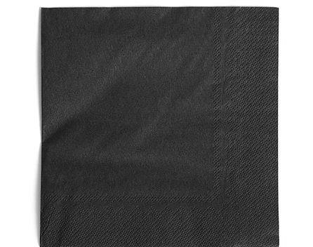 Napkins /2ply/ 33x33cm /Black/ 50pcs
