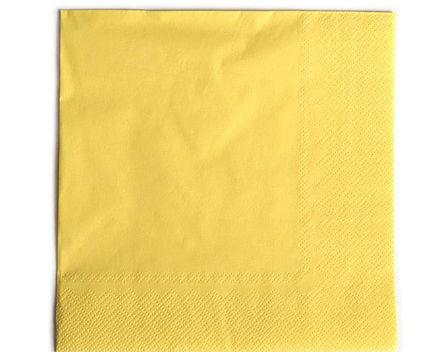 Napkins /2ply/ 33x33cm /Yellow/ 50pcs