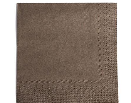 Napkins /2ply/ 33x33cm /Brown/ 50pcs