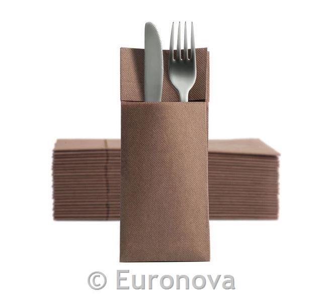 Cutlery Pocket S.Point/8x19cm/Brown/50Pc