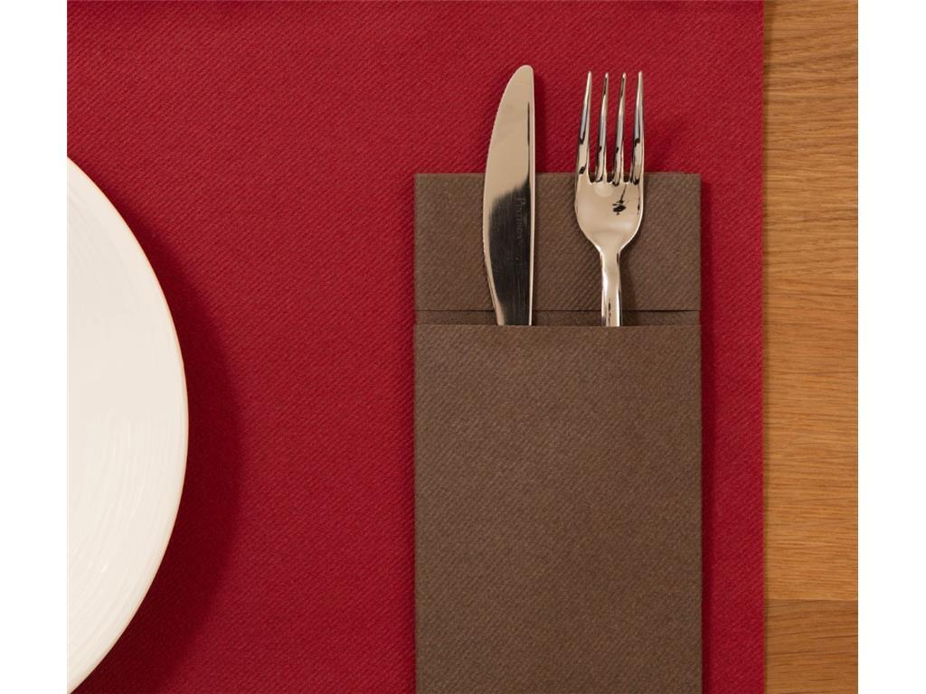Cutlery Pocket S.Point/8x19cm/Brown/50Pc