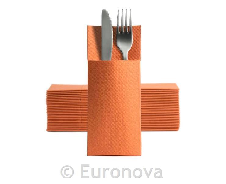 Cutlery Pocket S.Point/8x19cm/Orang/50Pc