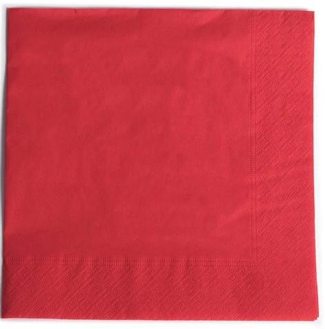 Napkins /2ply/ 38x38cm /Red/ 50pcs