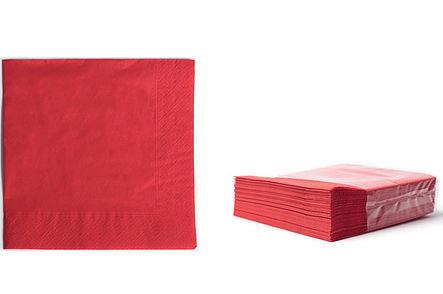 Napkins /2ply/ 38x38cm /Red/ 50pcs