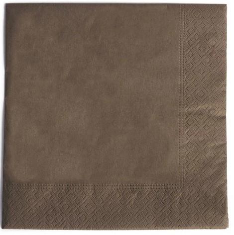 Napkins /2ply/ 38x38cm /Brown/ 50pcs