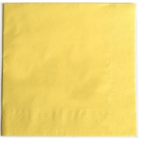 Napkins /2ply/ 38x38cm /Yellow/ 50pcs
