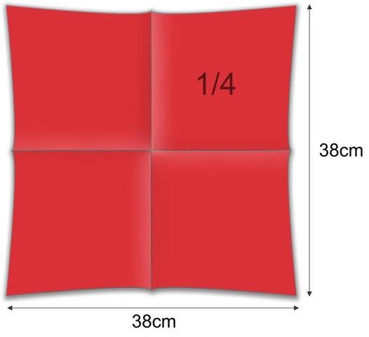 Napkins Soft Point /38x38cm/Red/ 50pcs