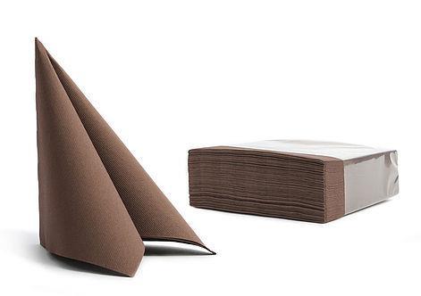 Napkins Soft Point /38x38cm/Brown/ 50pcs