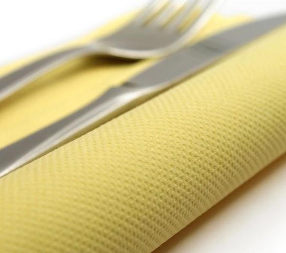 Napkins Soft Point /38x38cm/Yellow/ 50Pc