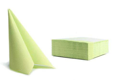 Napkins Soft Point /38x38cm/Lime/ 50pcs