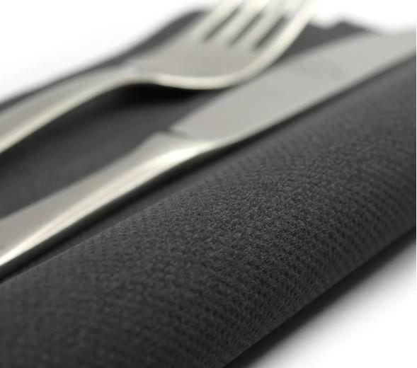 Napkins Soft Point /38x38cm/Black/ 50pcs