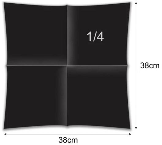 Napkins Soft Point /38x38cm/Black/ 50pcs
