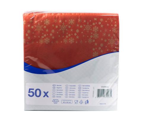 Napkins Airlaid /40x40cm /Snowflake/50Pc