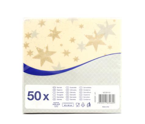 Napkins Airlaid /40x40cm /Stars/ 50pcs