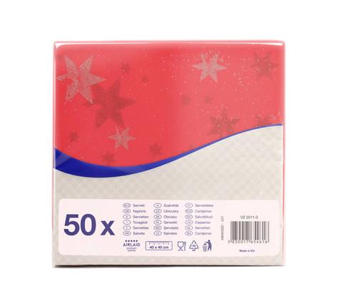 Napkins Airlaid /40x40cm /Stars/ 50pcs