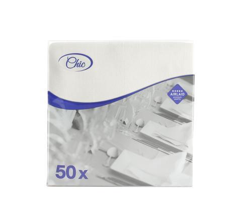 Napkins Airlaid /40x40cm /White/ 50pcs