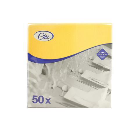 Napkins Airlaid /40x40cm /Yellow/ 50pcs
