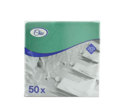 Napkins Airlaid /40x40cm /D.Green/ 50pcs