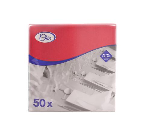 Napkins Airlaid /40x40cm /Red/ 50pcs