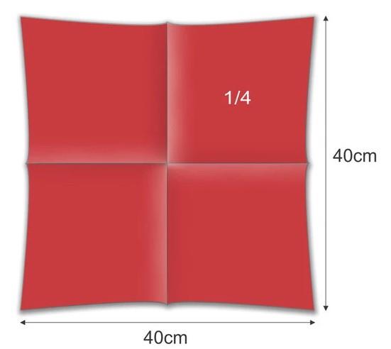 Napkins Airlaid /40x40cm /Red/ 50pcs