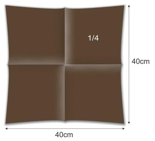 Napkins Airlaid /40x40cm /Brown/ 50pcs