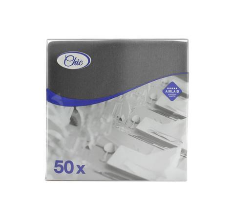 Napkins Airlaid /40x40cm /Black/ 50pcs