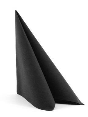 Napkins Airlaid /40x40cm /Black/ 50pcs