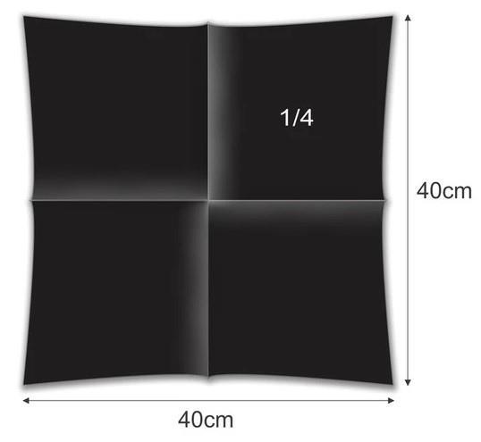 Napkins Airlaid /40x40cm /Black/ 50pcs