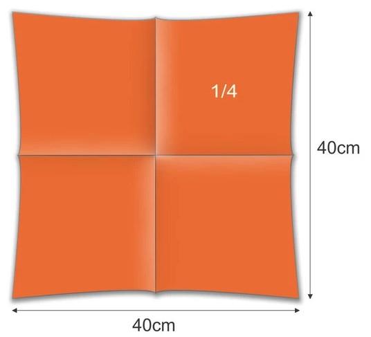 Napkins Airlaid /40x40cm /Orange/ 50pcs