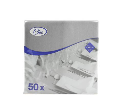 Napkins Airlaid /40x40cm /Gray/ 50pcs