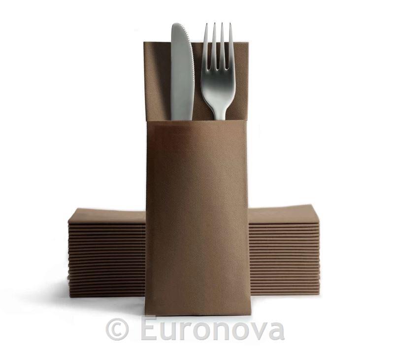 Cutlery Pocket Airlaid / Brown / 50pcs