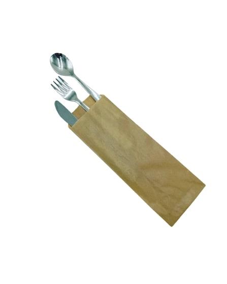 Cutlery Pocket / 23x8cm /Brown/ 1000Pc