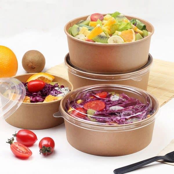 Kraft Paper Bowls /18x7cm/ 1300ml /50pcs