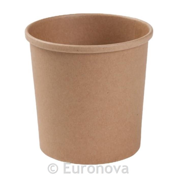 Kraft Paper Cup / 10x10cm / 480ml / 25Pc